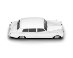 blanc luxe voiture isolé sur transparent Contexte. 3d le rendu - illustration png