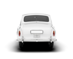 White luxury car isolated on transparent background. 3d rendering - illustration png