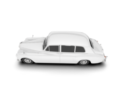 blanc luxe voiture isolé sur transparent Contexte. 3d le rendu - illustration png