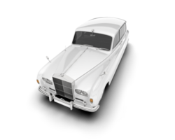 blanco lujo coche aislado en transparente antecedentes. 3d representación - ilustración png