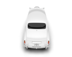 White luxury car isolated on transparent background. 3d rendering - illustration png