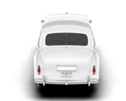 White luxury car isolated on transparent background. 3d rendering - illustration png