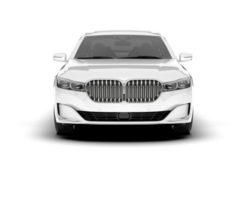 blanco lujo coche aislado en transparente antecedentes. 3d representación - ilustración png