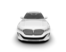 blanc luxe voiture isolé sur transparent Contexte. 3d le rendu - illustration png