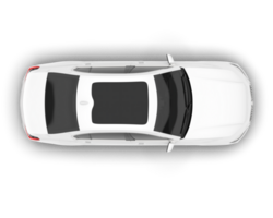 Weiß Luxus Auto isoliert auf transparent Hintergrund. 3d Rendern - - Illustration png