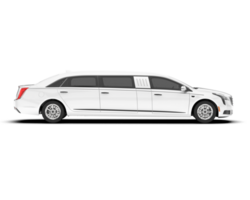 blanc luxe voiture isolé sur transparent Contexte. 3d le rendu - illustration png