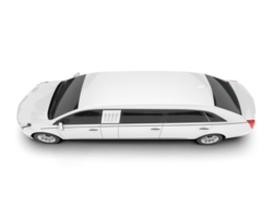 White luxury car isolated on transparent background. 3d rendering - illustration png