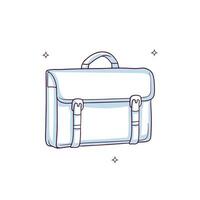 Hand drawn briefcase. Doodle Sketch Vector Illustration