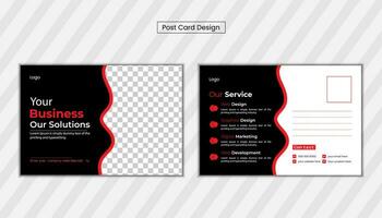 postcard or Event Card Design Free Vector