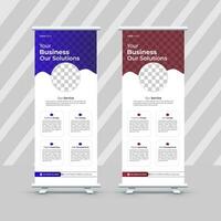 Corporate Roll Up Banner Template Free Vector