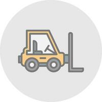 Forklift Vector Icon Design