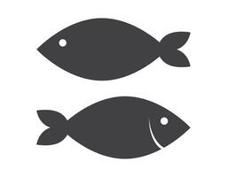 Fish icon set simple silhouette flat style vector illustration.