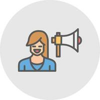 Influencer Vector Icon Design