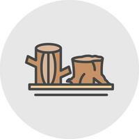 Logs Vector Icon Design