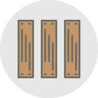 Planks Vector Icon Design