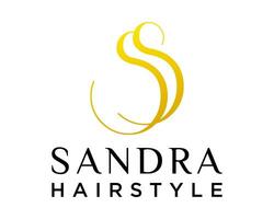 Letter SS monogram beauty hairstyle logo design. vector