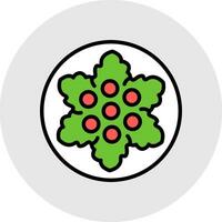 Caesar Salad Vector Icon Design