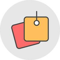 Sticky Notes Vector Icon Design