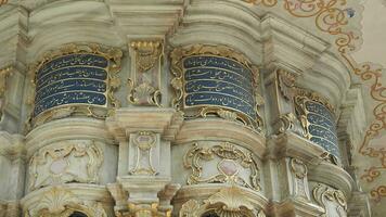 turkey istanbul 22 may 2023. interior of Eyup Sultan mosque in istanbul video