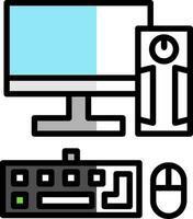 diseño de icono de vector de computadora