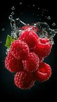 AI Generative a photo of raspberry