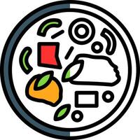 Beef Stir-Fry Vector Icon Design