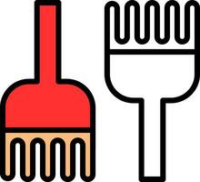 Detangling Brush Vector Icon Design