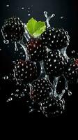 AI Generative a photo of blackberry