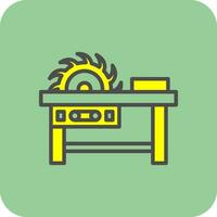 Saw machine Vector Icon Design