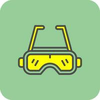 Safety googles Vector Icon Design