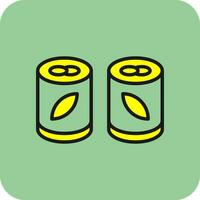 Sushi Roll Vector Icon Design