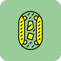 Beef Fajitas Vector Icon Design
