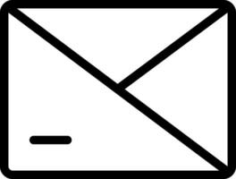 mail line icon vector