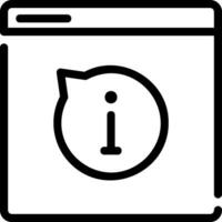 information line icon vector