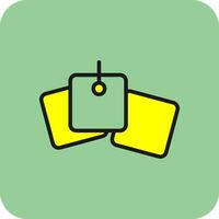 Sticky Notes Vector Icon Design