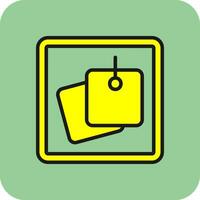 Sticky Notes Vector Icon Design