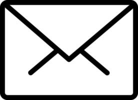 envelope line icon vector