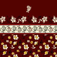 floral abstract pattern suitable for textile and printing needs vector