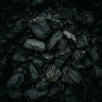 AI Generative a black coal background photo