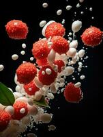 AI Generative a photo of lychee