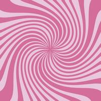 Swirl pink radial background. Vortex and spiral background. Candy colored wallpaper with sunburst. Colorful rotating lines for template, banner, poster, flyer. Vector