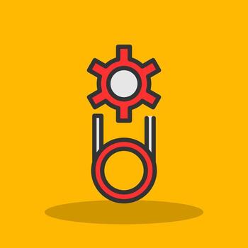 Cable setting Vector Icon Design