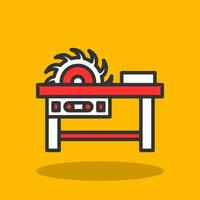 Saw machine Vector Icon Design