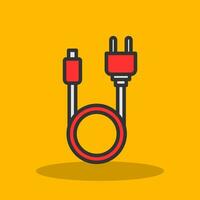 Search Cable Vector Icon Design