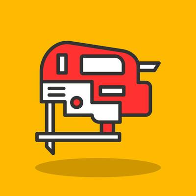 Jig saw Vector Icon Design