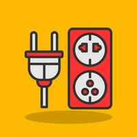 Electric outlet Vector Icon Design