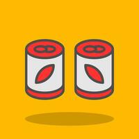 Sushi Roll Vector Icon Design