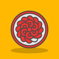 Fruit Tart Vector Icon Design