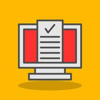 Desktop Computer Vector Icon Design