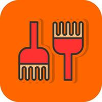 Detangling Brush Vector Icon Design